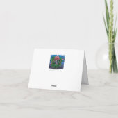 Oude pick-up truck ingericht voor Kerstmis Kaart (Achterkant)