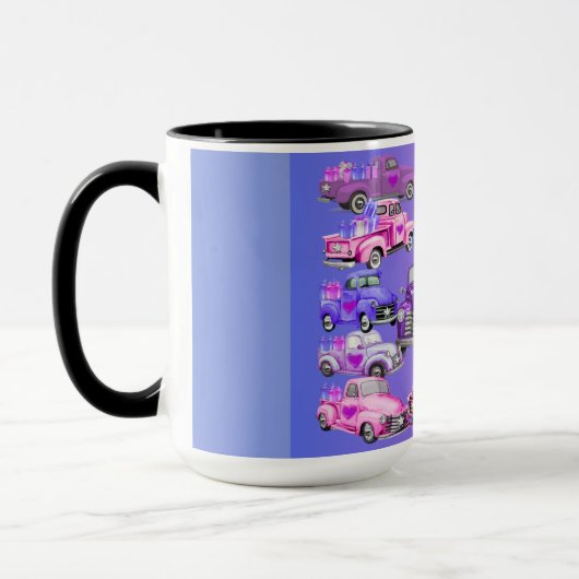 Oude pick-up trucks koffie Mok (Links)