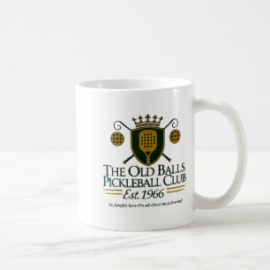 Oude pickleballclub grappige mannen 60e verjaardag koffiemok