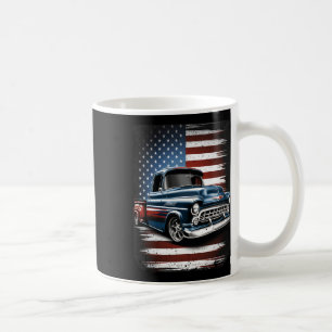 Oude Pickup Truck Amerikaanse vlag 4th van juli Pa Koffiemok