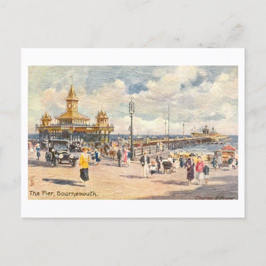 Oude Pier, Bournemouth Briefkaart (Voorkant)