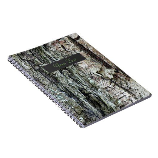 Oude pijnbalk met tekstlabel notitieboek (Rechterzijde)