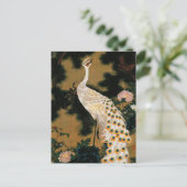 Oude pijnboom en pacock van Ito Jakuchu Briefkaart (Staand voorkant)