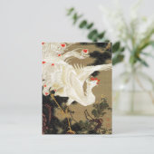 Oude pijnboom en witte Phoenix van Ito Jakuchu Briefkaart (Staand voorkant)