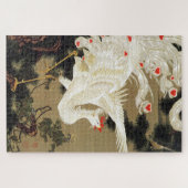 Oude pijnboom en witte Phoenix van Ito Jakuchu Legpuzzel (Horizontaal)