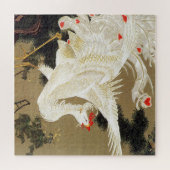Oude pijnboom en witte Phoenix van Ito Jakuchu Legpuzzel (Horizontaal)