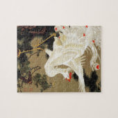 Oude pijnboom en witte Phoenix van Ito Jakuchu Legpuzzel (Horizontaal)