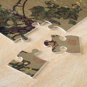 Oude pijnboom en witte Phoenix van Ito Jakuchu Legpuzzel (Zijkant)