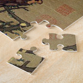 Oude pijnboom en witte Phoenix van Ito Jakuchu Legpuzzel (Zijkant)