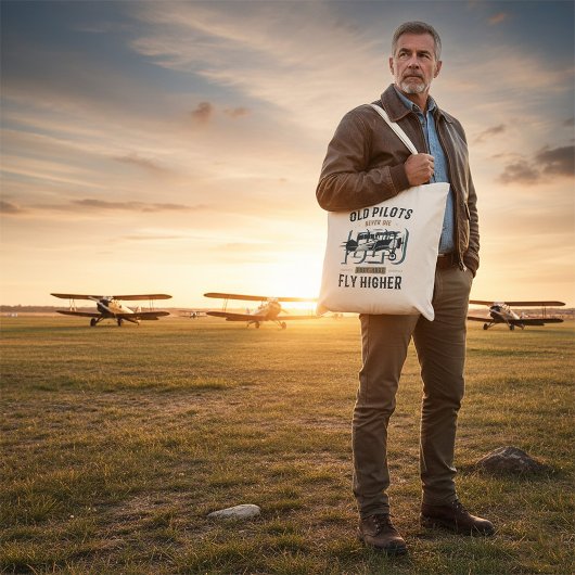 Oude piloten sterven nooit tote bag