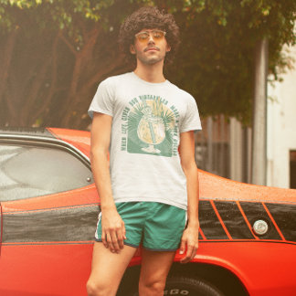 Oude Pina Colada Party Retro Zomer Trendy T-shirt