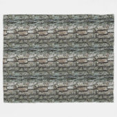 Oude pine Bark Fleece Deken (Voorkant (Horizontaal))