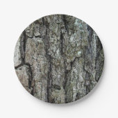 Oude pine Bark Papieren Bordje (Voorkant)