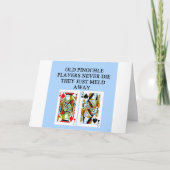 Oude Pinochle speler Kaart (Voorkant)