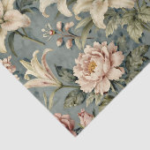Oude Pioen Lelie Bloemmotief Tissuepapier (Detail)