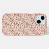 Oude Pioenbloem Patronen Case-Mate iPhone Case (Achterkant (horizontaal))
