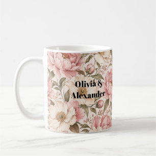 Oude Pioenbloem Patronen Koffiemok