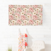 Oude Pioenbloem Patronen Spandoek (Insitu)