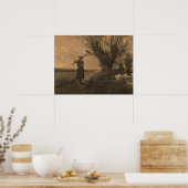 Oude pioneer boer poster (Keuken)