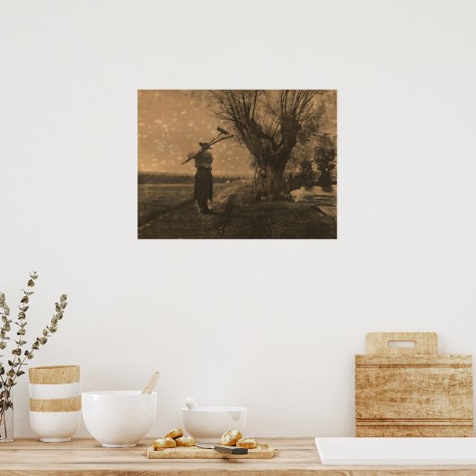 Oude pioneer boer poster (Keuken)