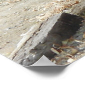 Oude Pioneer Wagon Wall Poster (Hoek)