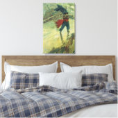 Oude Piraat, De Vliegende Hollander door Howard Py Canvas Afdruk (Insitu (Slaapkamer))