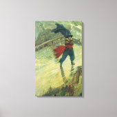 Oude Piraat, De Vliegende Hollander door Howard Py Canvas Afdruk (Voorkant)