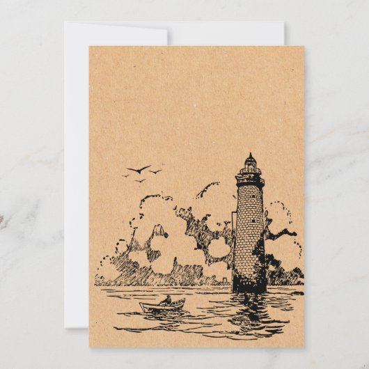 Oude Piraat Kaart (Achterkant)