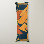 Oude Piramides Majestueuze Body Kussen Kunst (Voorkant Verticaal)