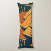 Oude Piramides Majestueuze Body Kussen Kunst (Achterkant (Verticaal))
