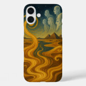 Oude Piramides Mystique Hemels Goud Case-Mate iPhone Case (Achterkant)