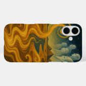 Oude Piramides Mystique Hemels Goud Case-Mate iPhone Case (Achterkant (horizontaal))