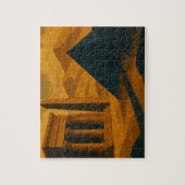 Oude Piramides Mystique Puzzel Goud Blauw (Verticaal)