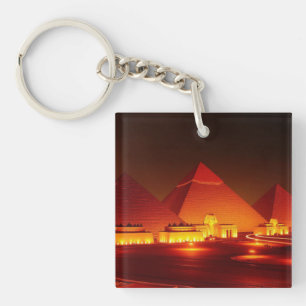 Oude piramides sleutelhanger