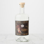 Oude Pirate Rum Label Likeurfles Etiket (Voorkant)