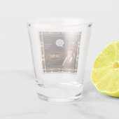 Oude Pirate Rum (tekst aanpasbaar) Shot Glas (Achterkant)