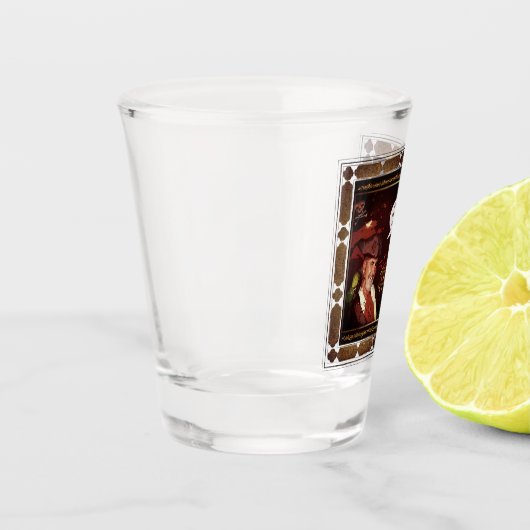 Oude Pirate Rum (tekst aanpasbaar) Shot Glas (Links)