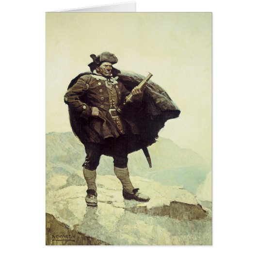 Oude piraten, Captain Bill Bones door NC Wyeth (Voorkant)