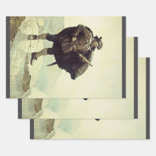 Oude piraten, Captain Bill Bones door NC Wyeth Inpakpapier Vel