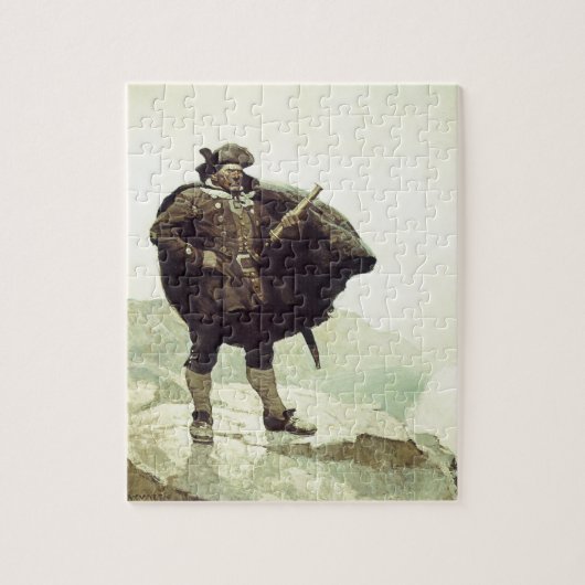 Oude piraten, Captain Bill Bones door NC Wyeth Legpuzzel (Verticaal)
