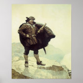 Oude piraten, Captain Bill Bones door NC Wyeth Poster (Voorkant)
