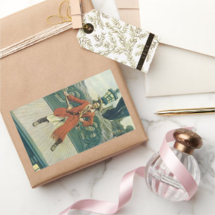 Oude Piraten, Captain Keitt door Howard Pyle Rechthoekige Sticker