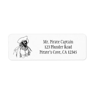 Oude piraten, een bukselaar-schets van Howard Pyle Etiket