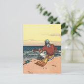 Oude piraten, gestrand op een onbewoond eiland (Staand voorkant)