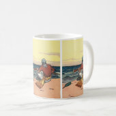 Oude Piraten, Gestrand op een Verlaten Eiland Koffiemok (Voorkant rechts)