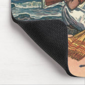 Oude Piraten, Gestrand op een Verlaten Eiland Muismat (Hoek)