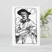 Oude piratenschets van een kapitein door Howard Py (Staand voorkant)
