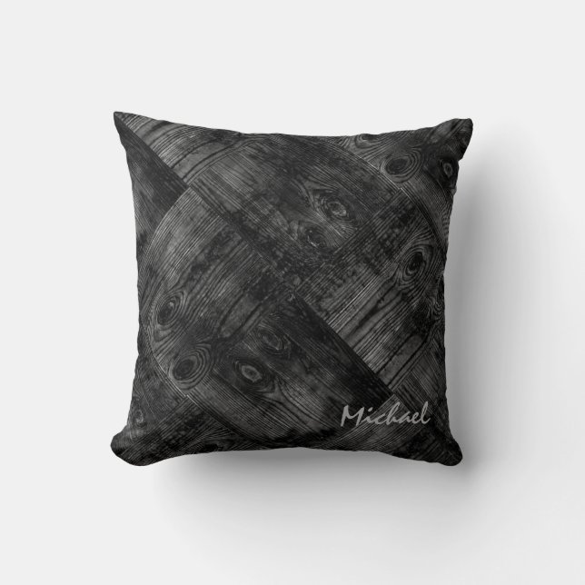 Oude planken, oud hout, oud hout kussen (Voorkant)