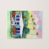 Oude Plantation Cottage in Blue Legpuzzel (Horizontaal)