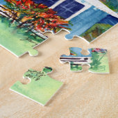 Oude Plantation Cottage in Blue Legpuzzel (Zijkant)
